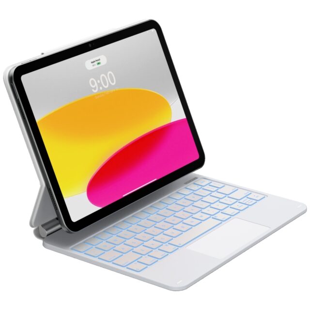Case Typecase Edge+ with keyboard for iPad 11" A16 2025 / iPad 10.9' 2022 white - imagine 4