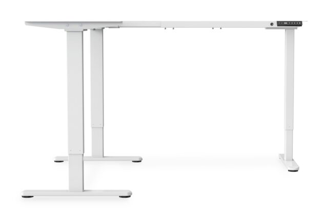 Desk frame  elec. adjustable  L shape  white - imagine 5