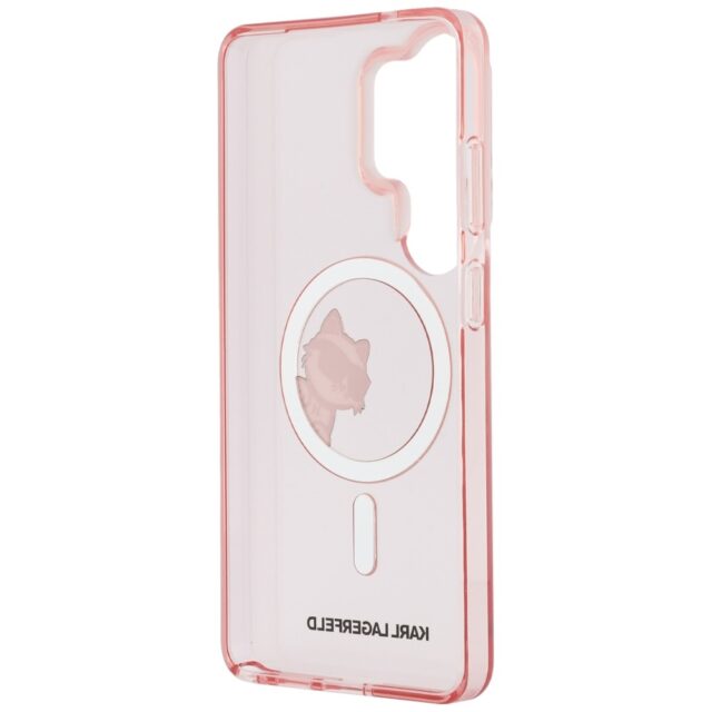 Case Karl Lagerfeld IML Peekaboo         Choupette MagSafe for Samsung Galaxy S26 Ultra pink - imagine 7