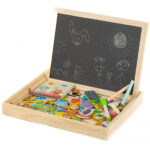 EXTRALINK TOYS TABLICA KREDOWO-MAGNETYCZNA EDUKACYJNA DWUSTRONNA - imagine 2