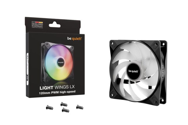 be quiet! LIGHT WINGS LX 120mm PWM high-speed Computer case Fan 12 cm Black 1 pc(s) - imagine 5