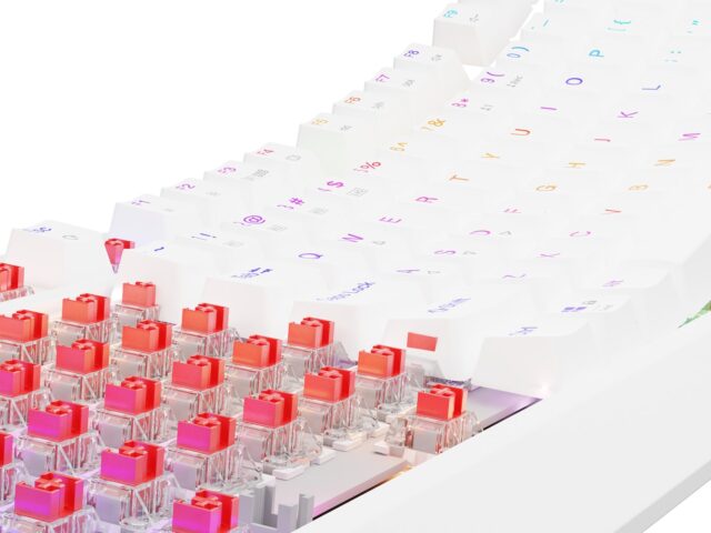 GENESIS Thor 230 TKL keyboard Gaming USB + RF Wireless + Bluetooth QWERTY US English White - imagine 9