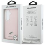 Karl Lagerfeld Grained PU Leather K&CH Heads Magnetic Zadní Kryt pro Samsung Galaxy S26+ Pink - imagine 8
