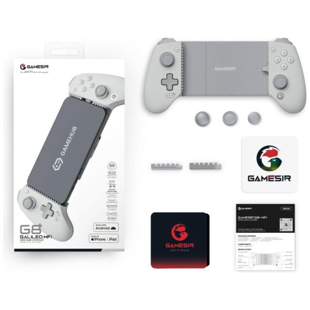 Universal Bluetooth controller for mobile devices GameSir G8+ white - imagine 9