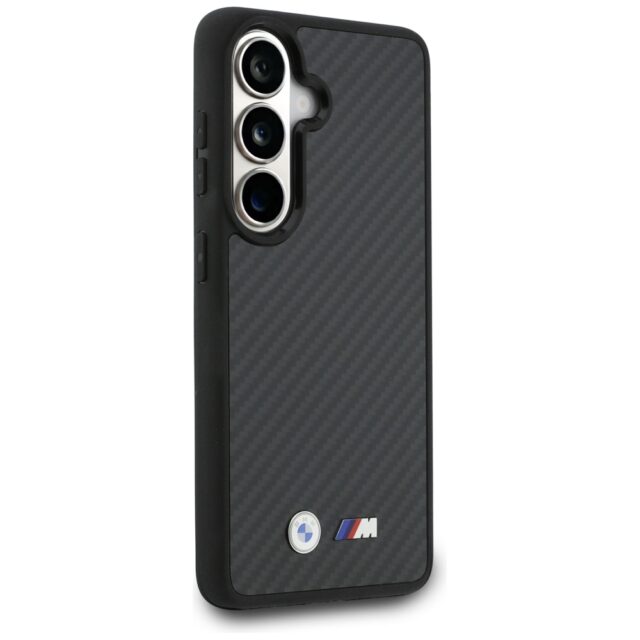 Case BMW M Kevlar Logo MagSafe for        Samsung Galaxy S26 black - imagine 4
