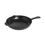 Staub Cast Iron Skillet with Metal Handle - 26 cm  Black