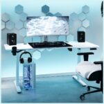 Desk with height adjustment Diablo Chairs X-TENSIO 1600 white - imagine 8