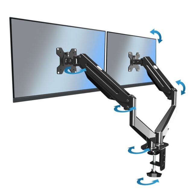 Esperanza ERW020 monitor mount / stand 68.6 cm (27 ) Desk Black - imagine 9