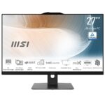 MSI Modern AM272P 1M-1261EU All-in-One PC/workstation Intel Core 5 120U 68.6 cm (27 ) 1920 x 1080 pixels 16 GB DDR5-SDRAM 512 GB SSD Windows 11 Pro Wi-Fi 6E (802.11ax) Black