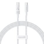 Baseus Gem USB C to USB C fast charging cable 1 m 100 W White