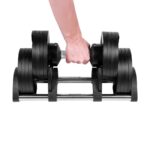 REBEL ACTIVE Cast iron automatic dumbbell 36kg  2kg increments - imagine 3