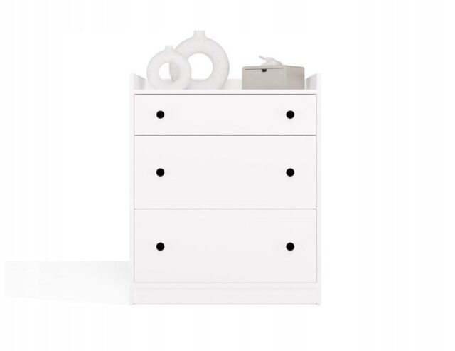 HOUSTON Chest of Drawers White - imagine 4
