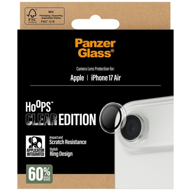 PanzerGlass Hoops Tempered Glass Lens Screen Protector for iPhone Air - imagine 5