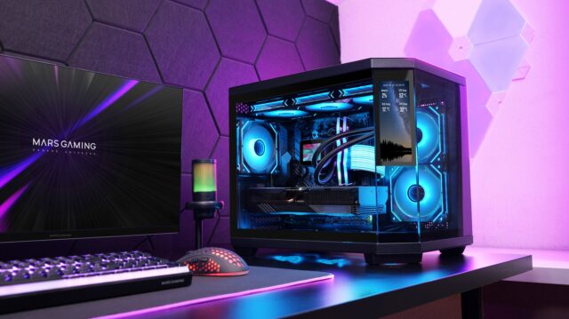 Mars Gaming MC3TCORELCDM computer case Mini Tower Black - imagine 7