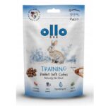 OLLO Air Dried Training Rabbit Cubes - dog treat - 80g