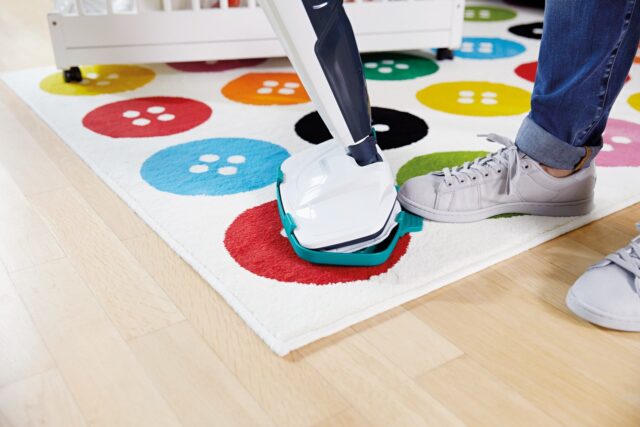 LEIFHEIT CleanTenso Upright steam cleaner 0.55 L 1200 W Blue  White - imagine 7