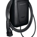 EVCS Hager witty one 11kW 3f RFID Bluetooth charging station with 6.5m T2 cable
