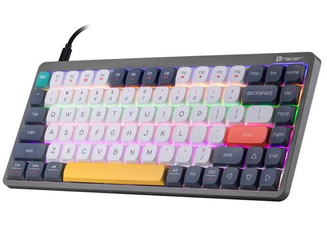 Mechanical keyboard Tracer FINA 84 Grey (Outemu Red Switch) TRAKLA47279 - imagine 3