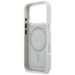 Etui Karl Lagerfeld Croco KL Script Logo  MagSafe do iPhone 17 Pro Max srebrny - imagine 7