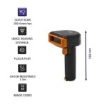 Qoltec 50878 Wireless barcode reader and QR code scanner | 1D 2D | 2.4G | + docking station - imagine 3