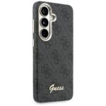Guess PU 4G Script Metal Logo Magnetic Zadní Kryt pro Samsung Galaxy S26 Black - imagine 5