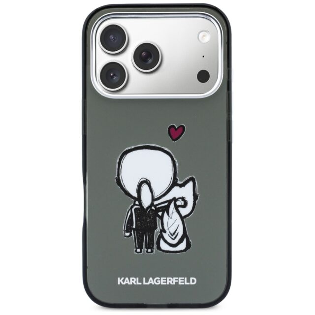 Etui Karl Lagerfeld Karl & Choupette      Back MagSafe do iPhone 17 Pro czarny - imagine 3