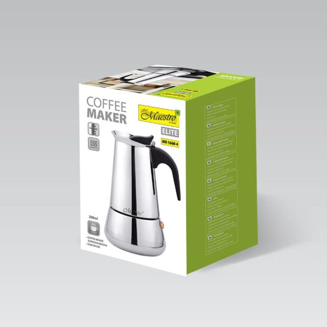 Maestro 4 cup coffee machine MR-1660-4 silver - imagine 6