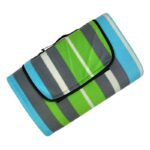 PROMIS Picnic Blanket  Green Stripes  200 cm x 150 cm