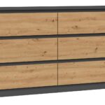 Topeshop M6 140 ANT/ART KPL chest of drawers
