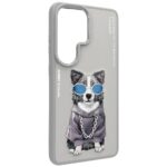 Etui Nimmy Glasses Cool Dog do Samsung    Galaxy S26 Ultra szary - imagine 3