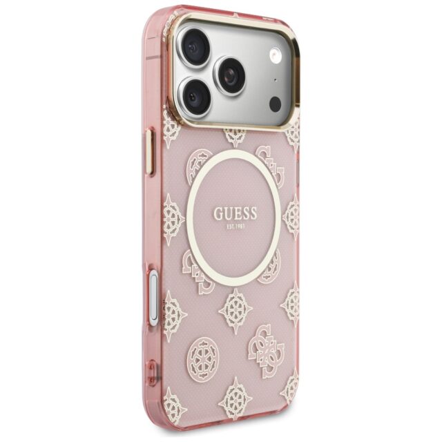 Etui Guess IML Peony Dot MagSafe do       iPhone 17 Pro Max różowy - imagine 4