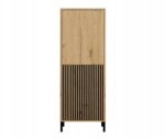 KAMARO 2DK SLIM/GŁ OAK ARTISAN DISPLAY CABINET