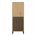 KAMARO 2DK SLIM/GŁ OAK ARTISAN DISPLAY CABINET