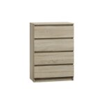 Topeshop M4 SONOMA chest of drawers - imagine 3