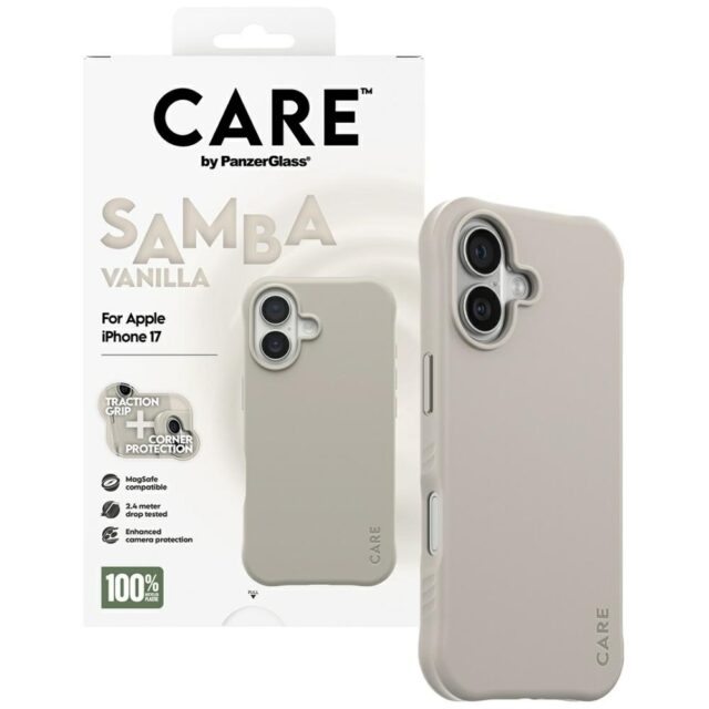 Case CARE by PanzerGlass Fashionable Samba MagSafe for iPhone 17 vanilla - imagine 4