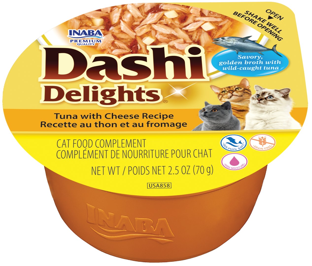 cps-112ac032b148ebb572f84a2c784ec5af-2026-03-30-07-25-42 INABA CAT DASHI DELIGHTS TUNA WITH CHEESE 70g - imagine 1