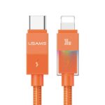Cable USAMS U93 30W USB-C to Lightning 1.2m orange