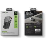 Adapter Energea TravelWorld 1A1C 25W black gunmetal - imagine 5
