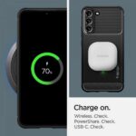 Spigen Rugged Armor Samsung S901 S22 matte black ACS03986 - imagine 8