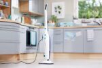 LEIFHEIT CleanTenso Upright steam cleaner 0.55 L 1200 W Blue  White - imagine 8