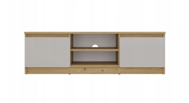 MALWA 120 TV cabinet  artisan oak/cashmere - imagine 2