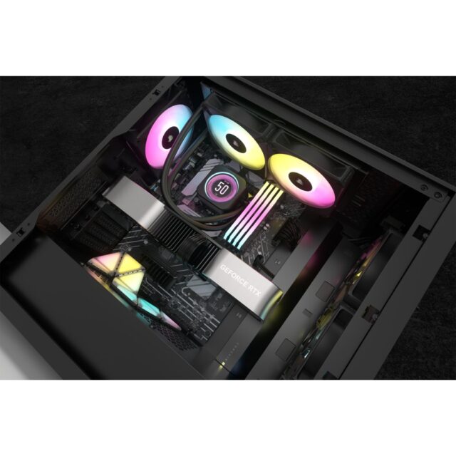 Corsair CW-9060074-WW computer cooling system Processor All-in-one liquid cooler 12 cm Black 1 pc(s) - imagine 5