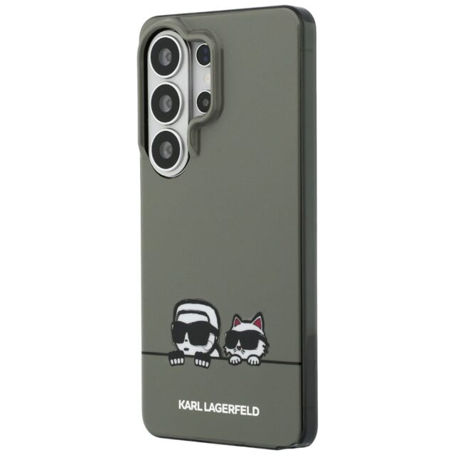 Case Karl Lagerfeld IML Peekaboo         Karl&Choupette MagSafe for Samsung Galaxy S26 Ultra black - imagine 3