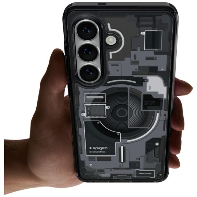 Etui Spigen Ultra Hybrid Mag MagSafe do  Samsung Galaxy S26+ zero one black - imagine 9