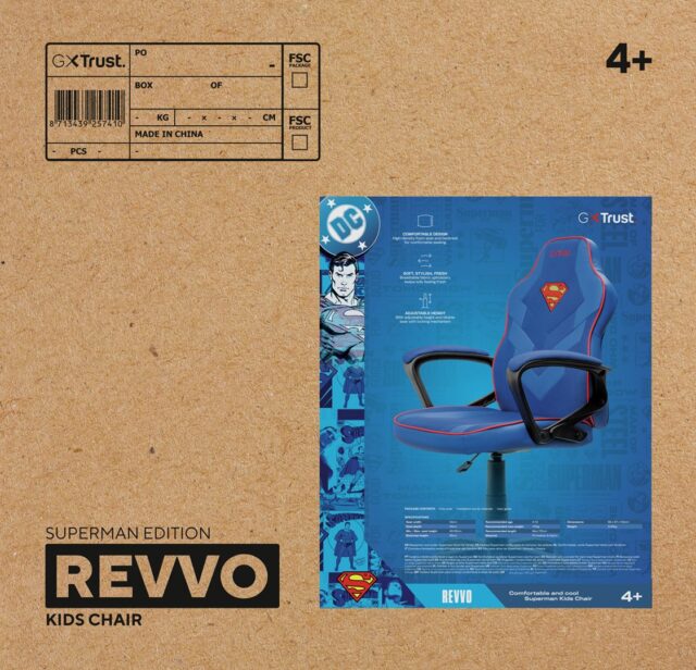 Trust GXT 703SM Revvo Universal gaming chair Blue  Red - imagine 6