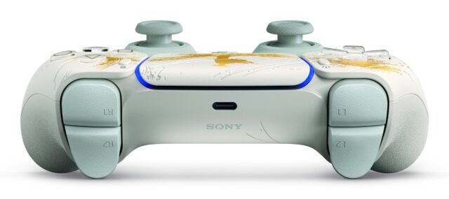 Sony Dualsense Ghost of Yotei Limited Edition Gold  White Bluetooth/USB Gamepad Analogue / Digital PlayStation 5 - imagine 4