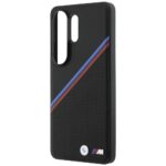 Case BMW Tricolor Metal Logo MagSafe for  Samsung Galaxy S26 Ultra black - imagine 6