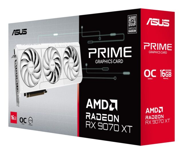 ASUS Prime -RX9070XT-O16G-WHITE AMD Radeon RX 9070 XT 16 GB GDDR6 - imagine 7