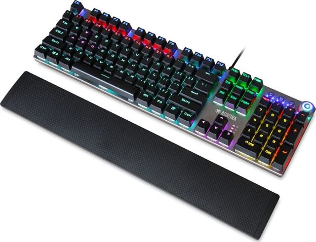 iBox Aurora K-3 keyboard USB QWERTY Silver - imagine 5