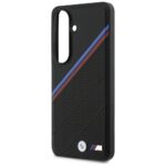 Case BMW Tricolor Metal Logo MagSafe for  Samsung Galaxy S26 black - imagine 6